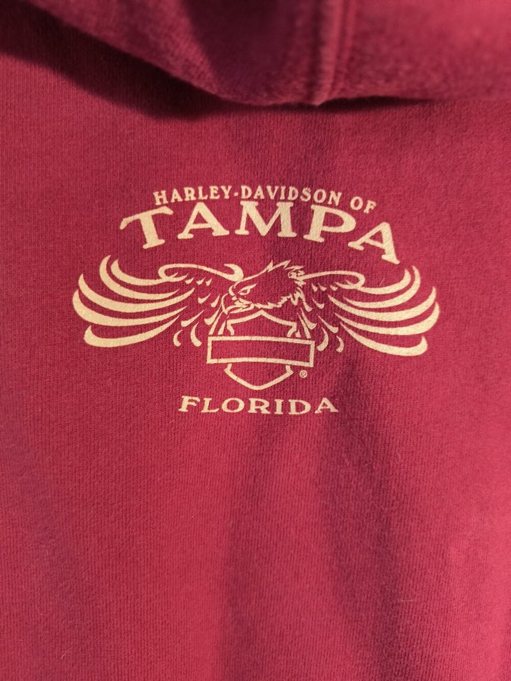 Harley Davidson Tampa Florida Full Zip Hoodie Women's Small Phoenix Graphic 2007 - Picture 6 of 11